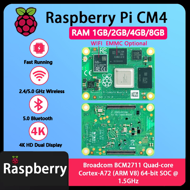 Raspberry Pi Compute Module 4 8Gb 32Gb Emmc - وحدة معالجة راسبيري باي CM4 بذاكرة