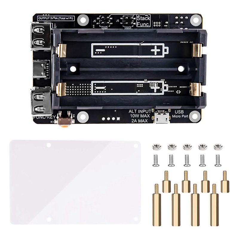 Raspberry Pi Uninterrupted Power Supply Ups 18650 - لوحة توسعة إمداد الطاقة غير المنقطعة
