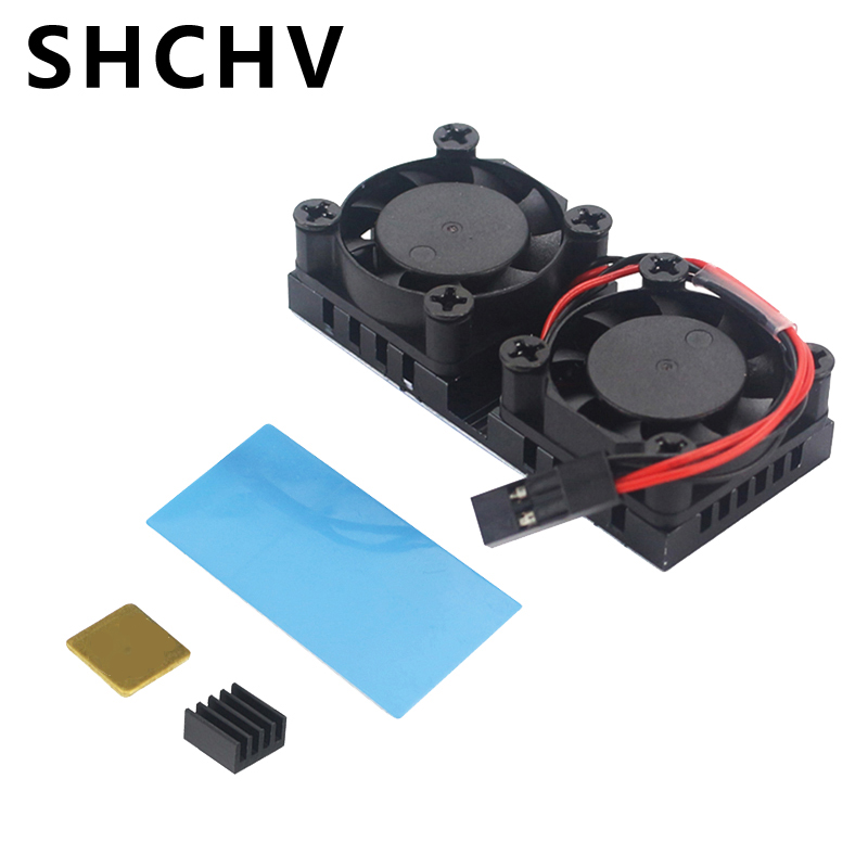 Raspberry Pi Water Cooling Kit - Raspberry Pi 4 مروحة مزدوجة مع