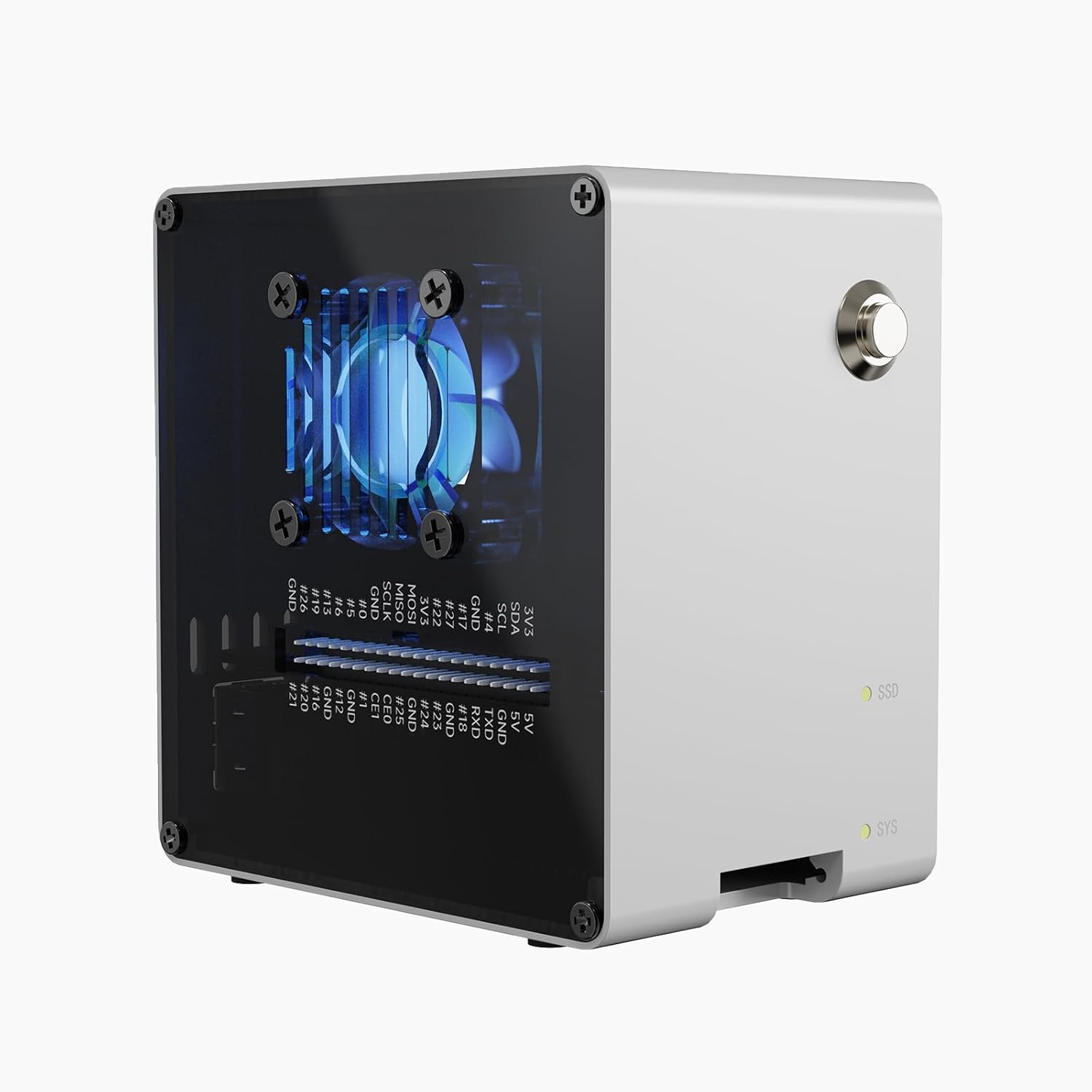 Raspberry Pi Ai Kit Hailo-8L - علبة كمبيوتر مصغر Pironman 5-Mini NVMe