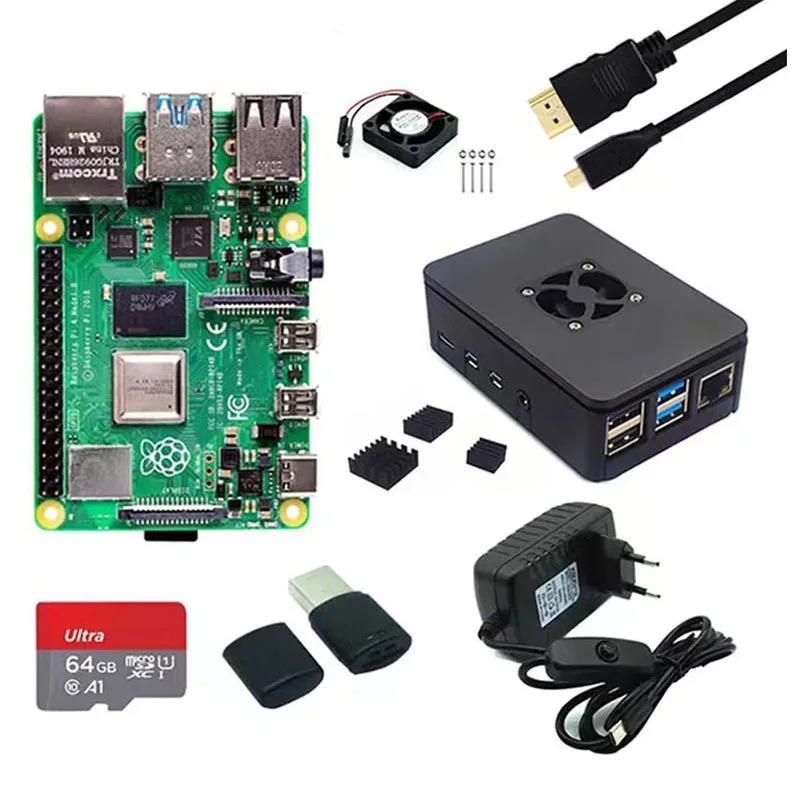 Raspberry Pi 4 8Gb Ram Kit - لوحة تطوير راسبيري باي 4 موديل