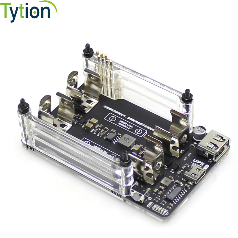 Raspberry Pi Uninterrupted Power Supply Ups 18650 - التوت بي 4B 3B + 3B
