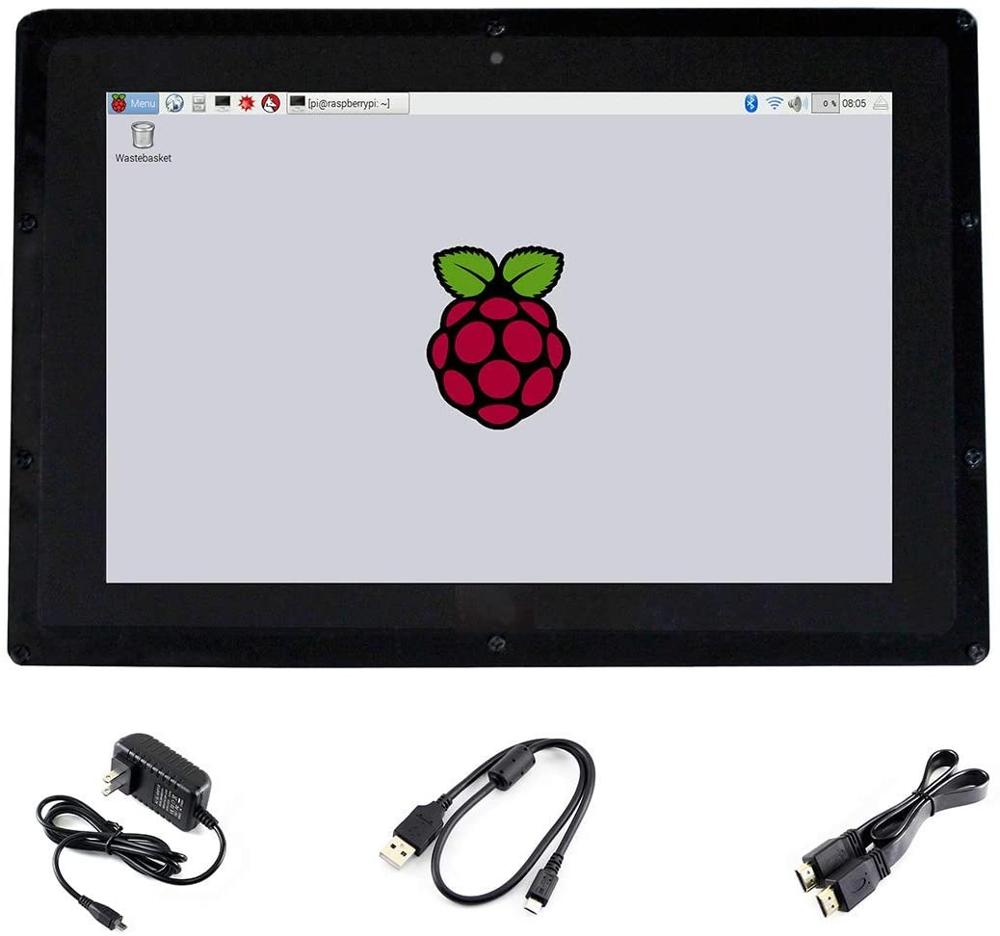 Raspberry Pi 10.1 Inch Capacitive Touch Screen Ips - شاشة لمس سعوية 10.1 بوصة HDMI