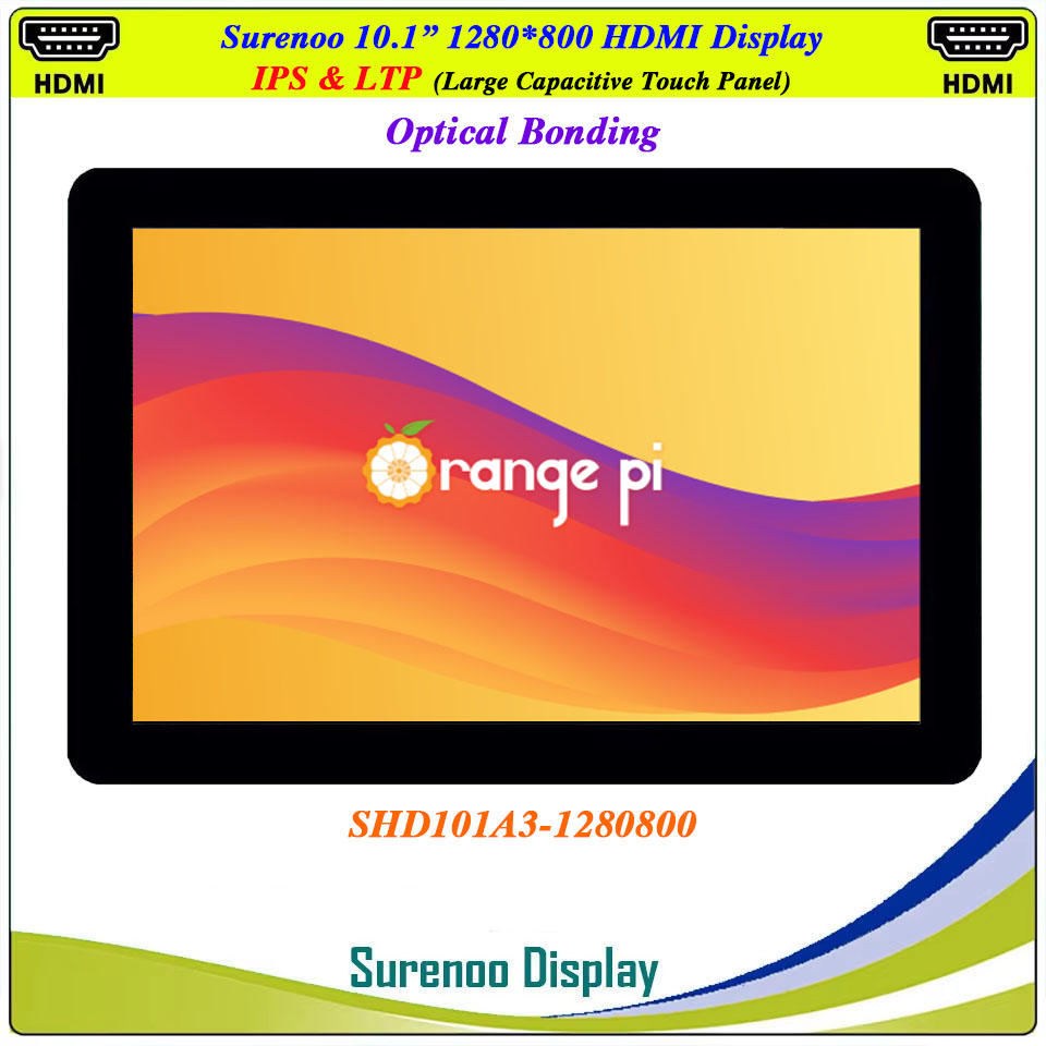 Raspberry Pi 10.1 Inch Capacitive Touch Screen Ips - شاشة عرض LCD مقاس 10.1 بوصة