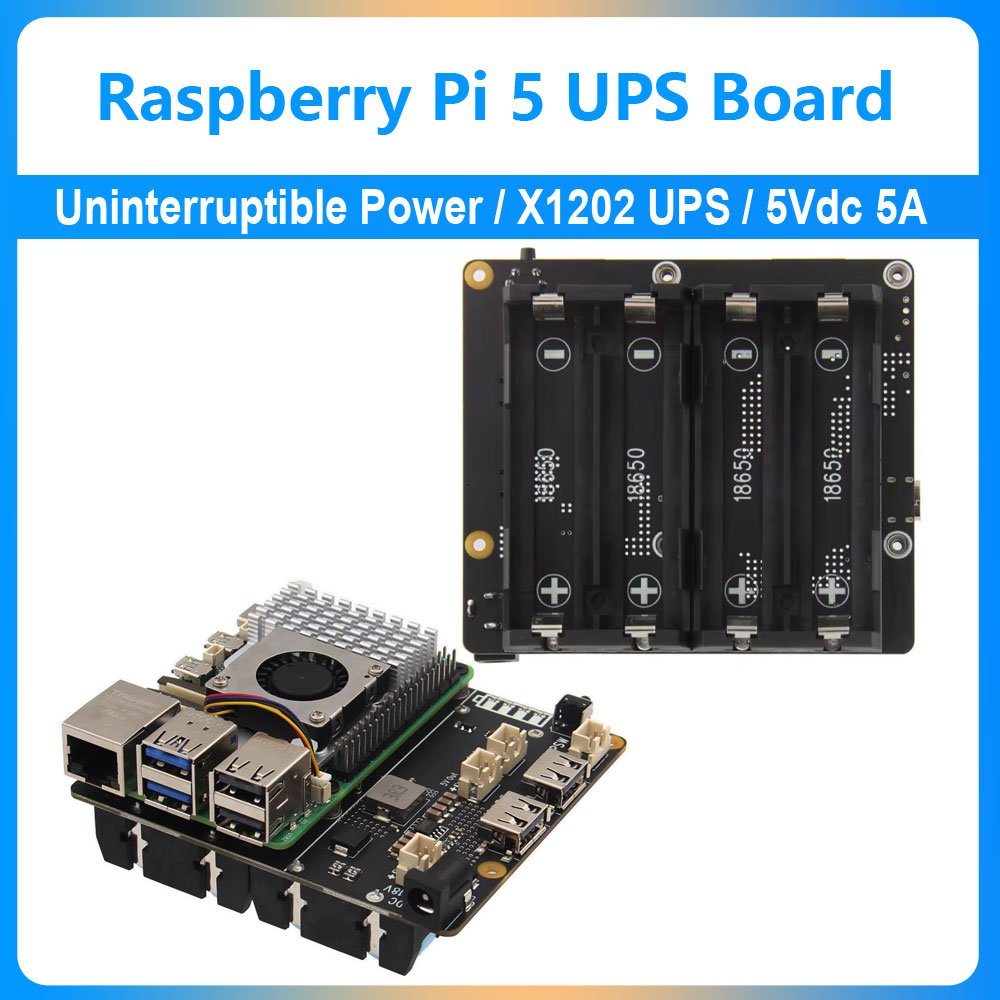 Raspberry Pi Uninterrupted Power Supply Ups 18650 - لوحة توسيع UPS لـ Raspberry Pi