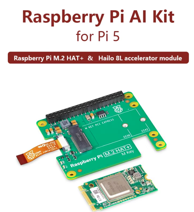 Raspberry Pi Ai Kit Hailo-8L - مجموعة راسبيري باي 5 الرسمية للذكاء