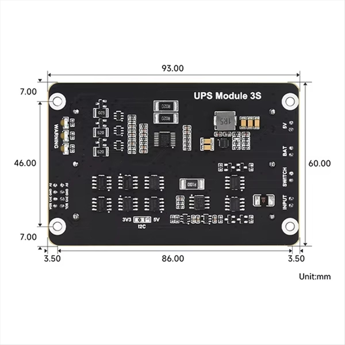 Raspberry Pi Uninterrupted Power Supply Ups 18650 - توقع-لـ Raspberry Pi 5 UPS HAT