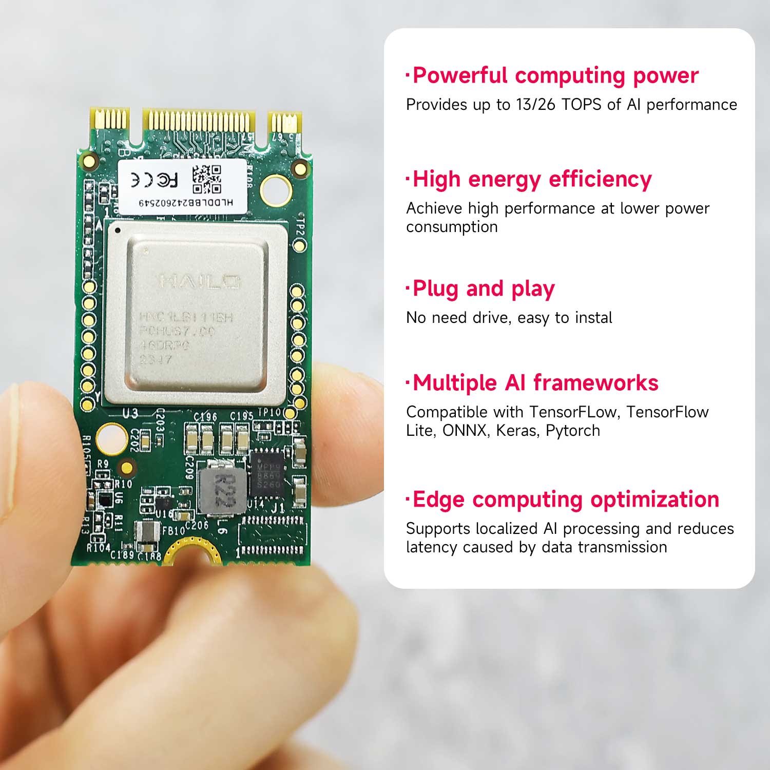 وحدة تسريع Hailo 8/8l Ai 13top - مراجعة Raspberry Pi Ai Kit Hailo-8L وسعره