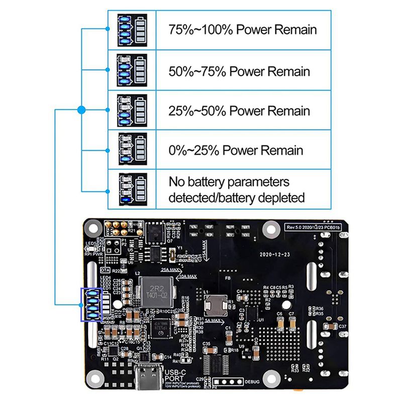 لوحة توسعة إمداد الطاقة غير ال - مراجعة Raspberry Pi Uninterrupted Power Supply Ups 18650 وسعره