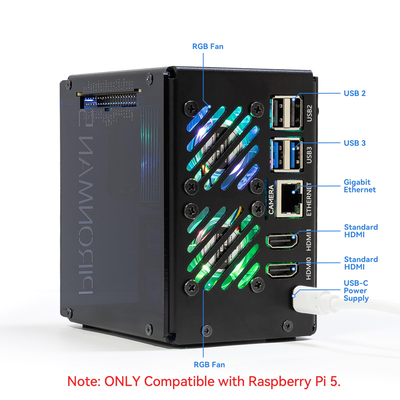 علبة كمبيوتر Pironman 5-MAX مز - مراجعة Raspberry Pi Ai Kit Hailo-8L وسعره