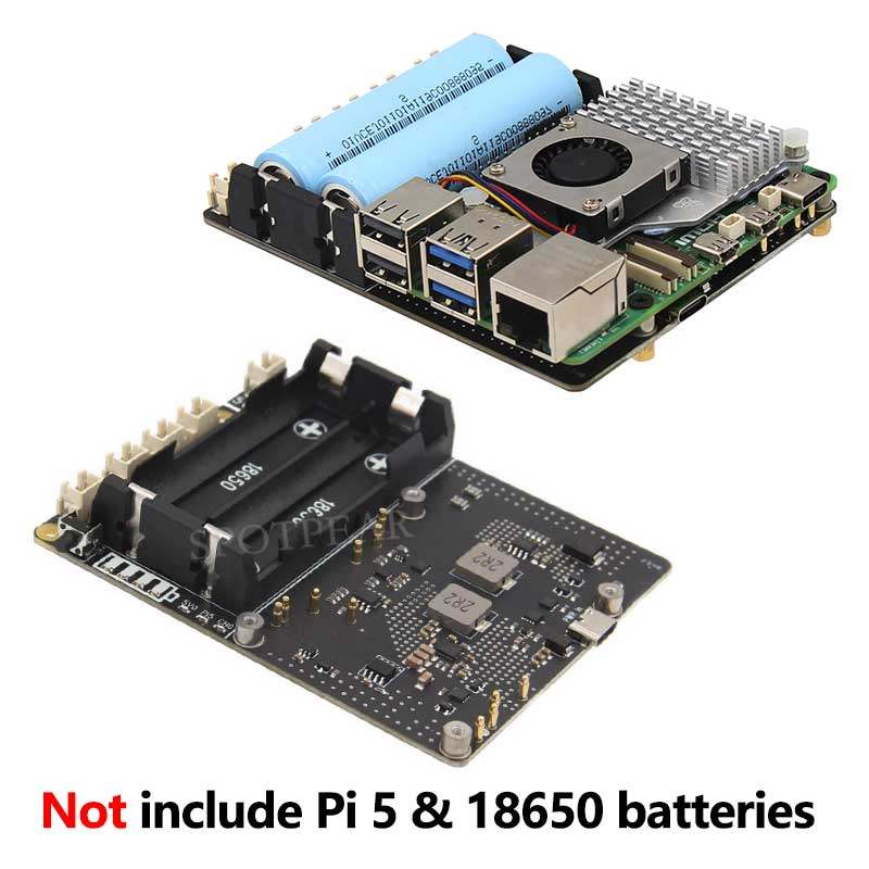 لوحة توسيع إدارة الطاقة X1201  - مراجعة Raspberry Pi Uninterrupted Power Supply Ups 18650 وسعره
