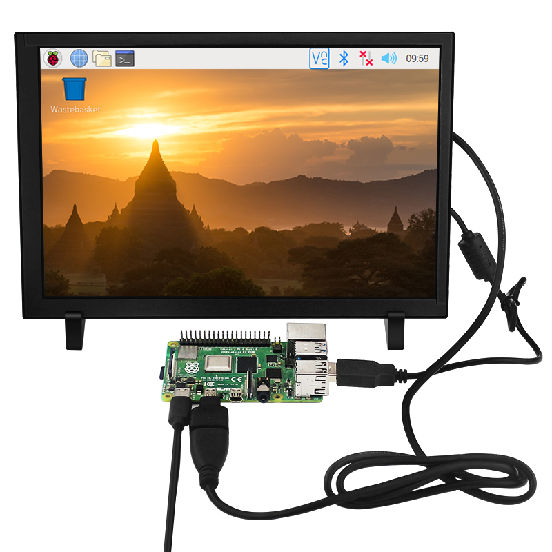 شاشة لمس 10.1 بوصة لجهاز Raspb - مراجعة Raspberry Pi 10.1 Inch Capacitive Touch Screen Ips وسعره