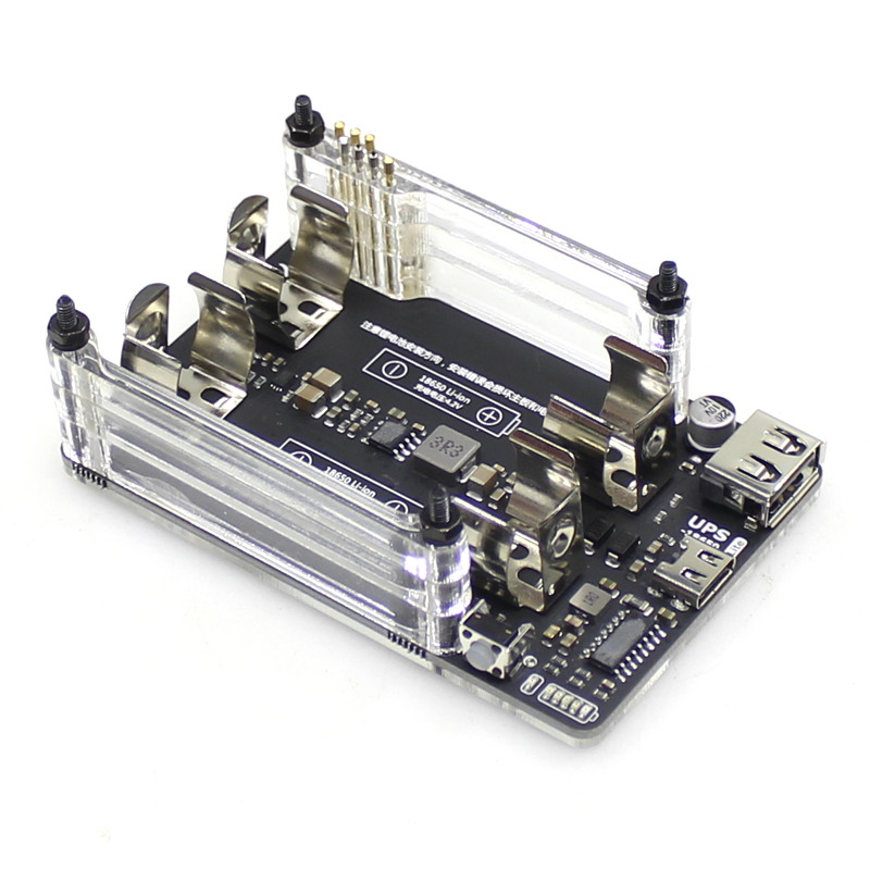 التوت بي 4B 3B + 3B 5 فولت 3A  - مراجعة Raspberry Pi Uninterrupted Power Supply Ups 18650 وسعره