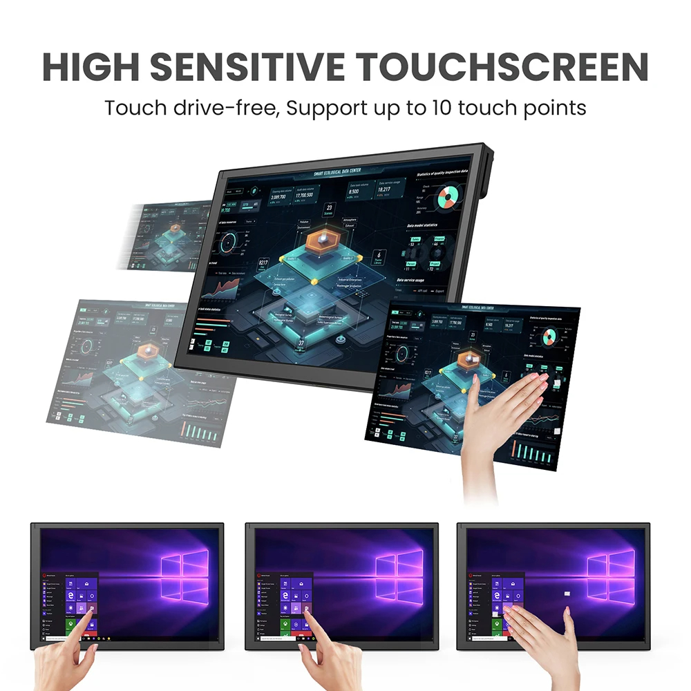 شاشة لمس سعوية من Eyoyo مقاس 1 - مراجعة Raspberry Pi 10.1 Inch Capacitive Touch Screen Ips وسعره