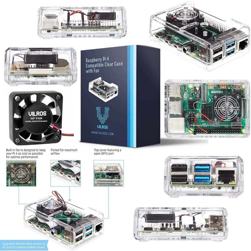 مجموعة أدوات أساسية مع علبة تب - مراجعة Raspberry Pi 4 8Gb Ram Kit وسعره