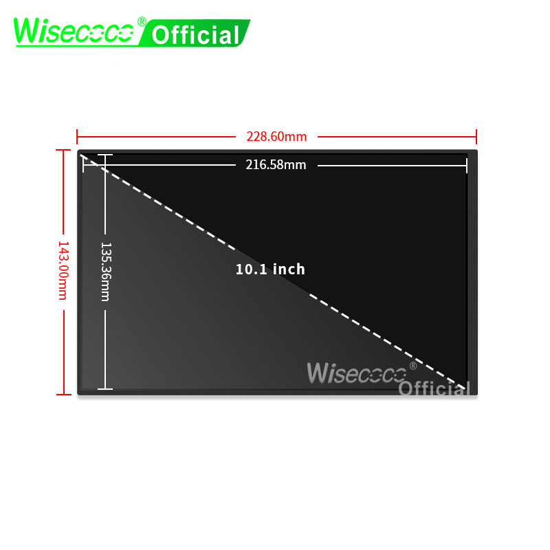 Wisecoco 10.1 بوصة بالسعة شاشة - مراجعة Raspberry Pi 10.1 Inch Capacitive Touch Screen Ips وسعره