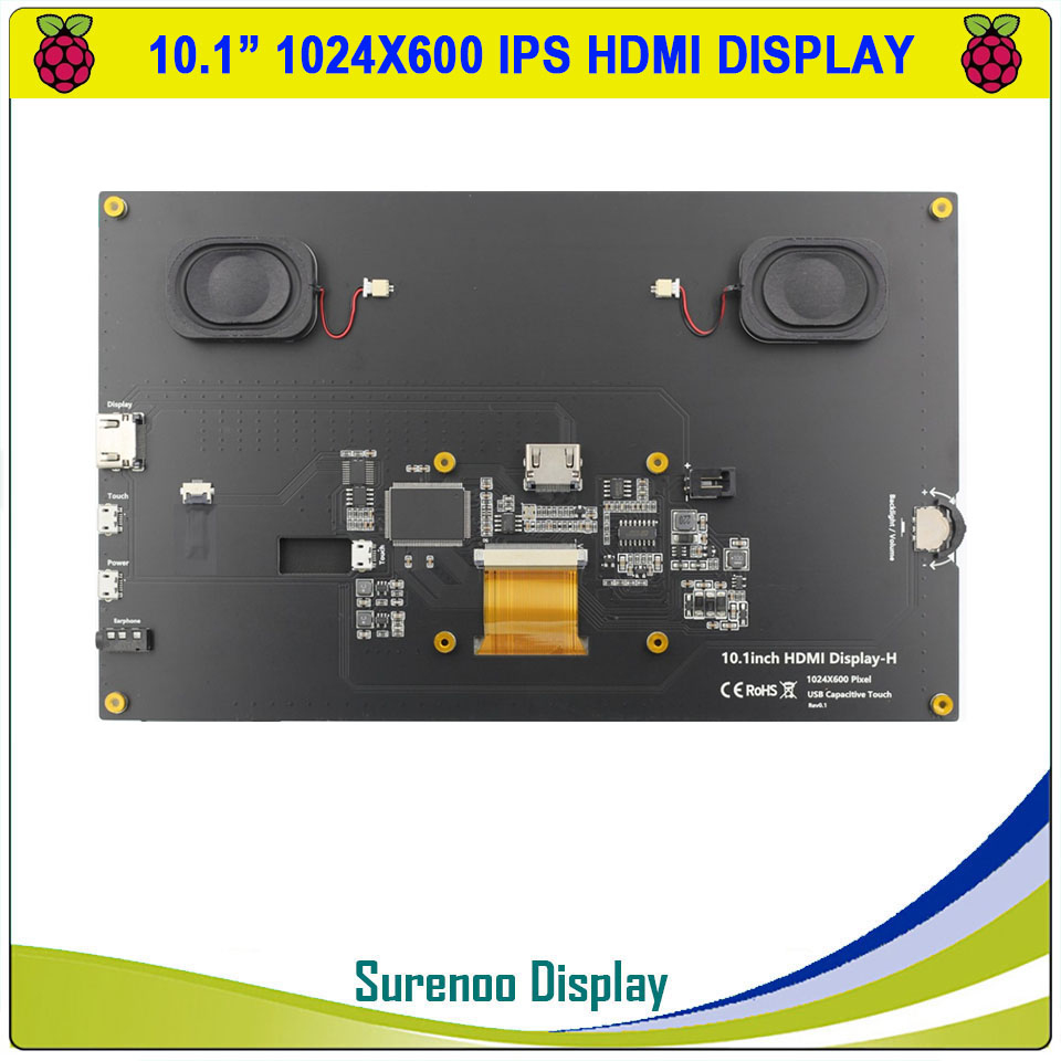 شاشة عرض LCD مقاس 10.1 بوصة بد - مراجعة Raspberry Pi 10.1 Inch Capacitive Touch Screen Ips وسعره