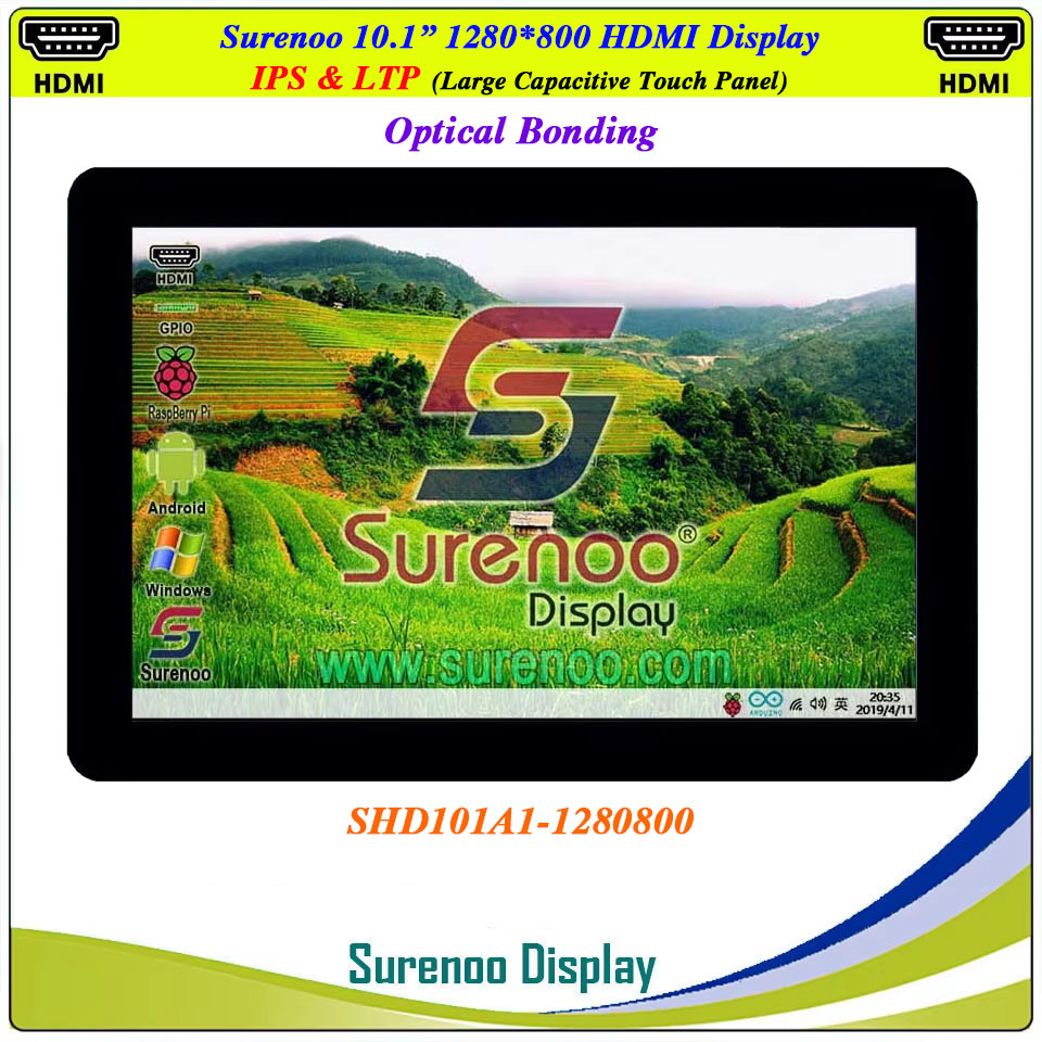 شاشة عرض LCD مقاس 10.1 بوصة بد - مراجعة Raspberry Pi 10.1 Inch Capacitive Touch Screen Ips وسعره