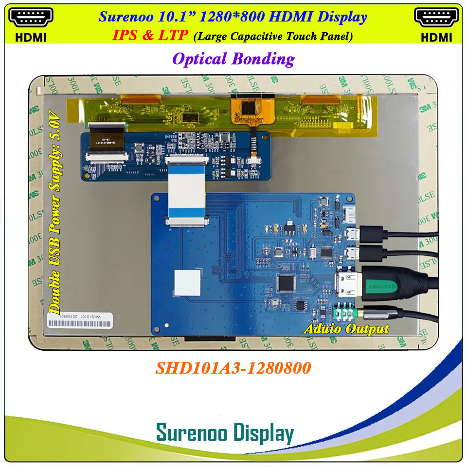 شاشة عرض LCD مقاس 10.1 بوصة بد - مراجعة Raspberry Pi 10.1 Inch Capacitive Touch Screen Ips وسعره