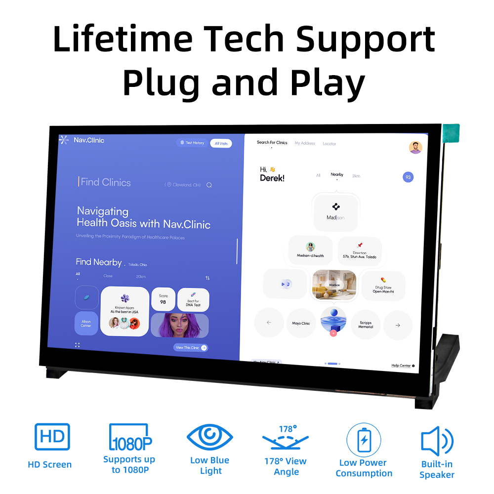 شاشة iPistBit 10.1 بوصة تعمل ب - مراجعة Raspberry Pi 10.1 Inch Capacitive Touch Screen Ips وسعره