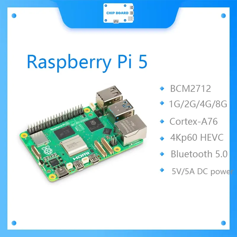 لوحة راسبيري باي 5 الرسمية مع  - مراجعة Raspberry Pi 5 8Gb Board وسعره