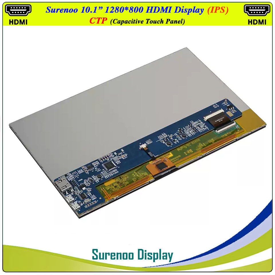 شاشة عرض LCD مقاس 10.1 بوصة بد - مراجعة Raspberry Pi 10.1 Inch Capacitive Touch Screen Ips وسعره