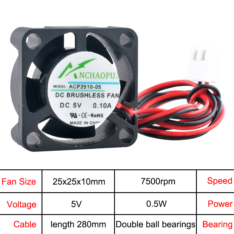 مروحة تبريد محورية صغيرة ANCHA - مراجعة Raspberry Pi Water Cooling Kit وسعره
