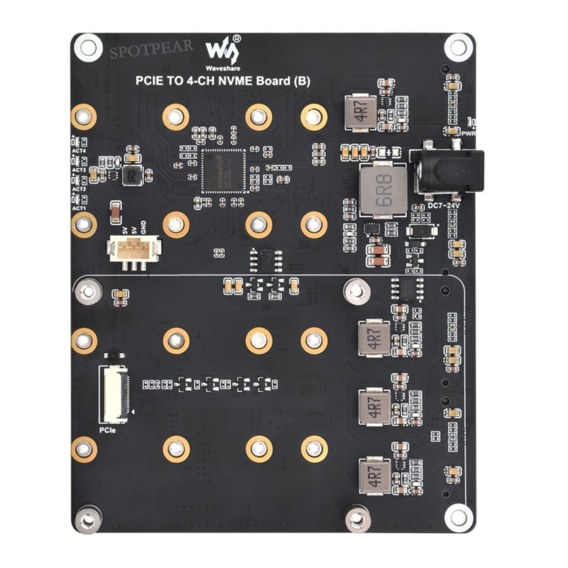 Raspberry Pi 5 PCIe إلى 4-CH M - مراجعة Argon One V3 M.2 Nvme Case وسعره