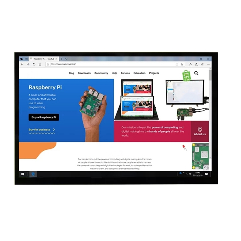جديد 10.1 بوصة 1280x800 IPS جه - مراجعة Raspberry Pi 10.1 Inch Capacitive Touch Screen Ips وسعره